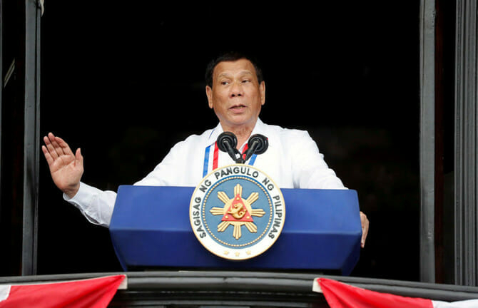 Philippines President Rodrigo Duterte