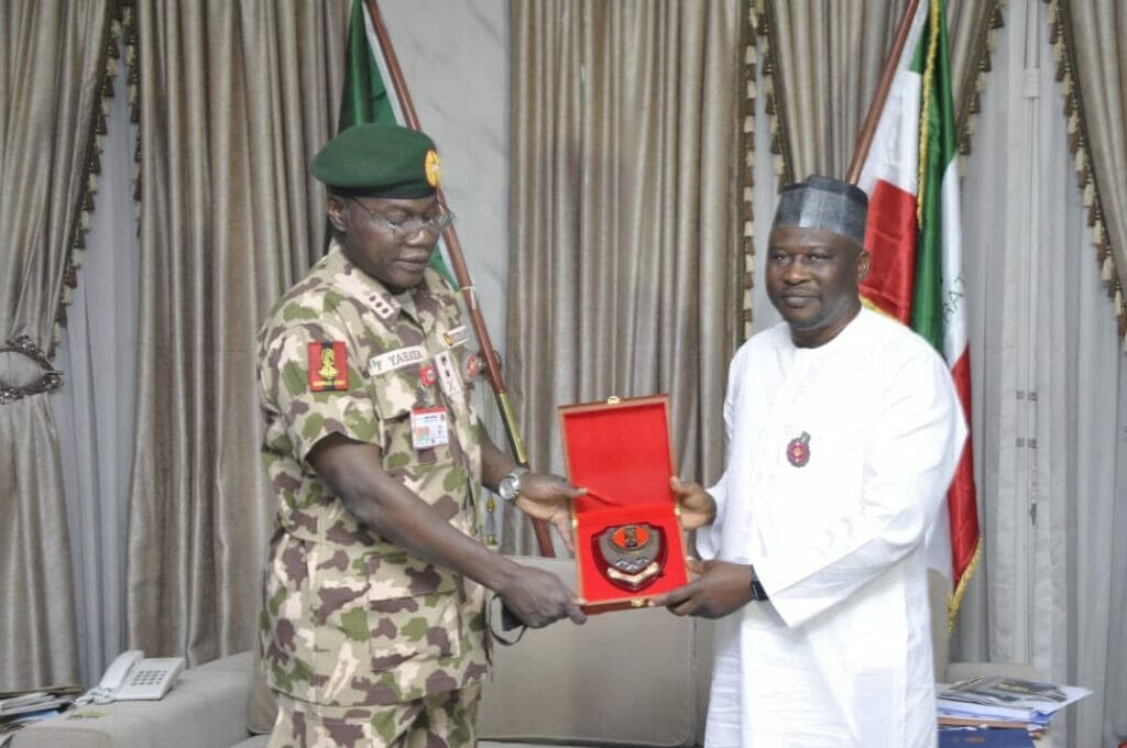 COAS, Lt.-Gen. Faruk Yahaya, Gov. Ahmadu Fintiri