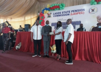 90th batch mega bond presentation for retirees at the Lagos State Pension Commission (LASPEC)