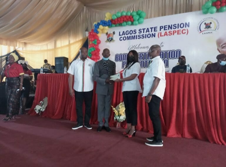 90th batch mega bond presentation for retirees at the Lagos State Pension Commission (LASPEC)