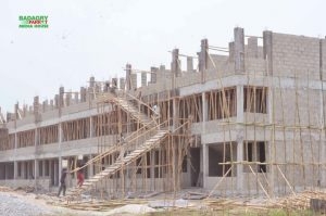 Ongoing construction of a block of 18 classrooms by Lagos State Government at State High School in Ibereko, Badagry.