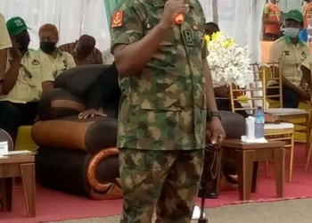 Brig.-Gen. Shuaibu Ibrahim, Director-General of National Youth Service Corps (NYSC) on Monday in Lagos.