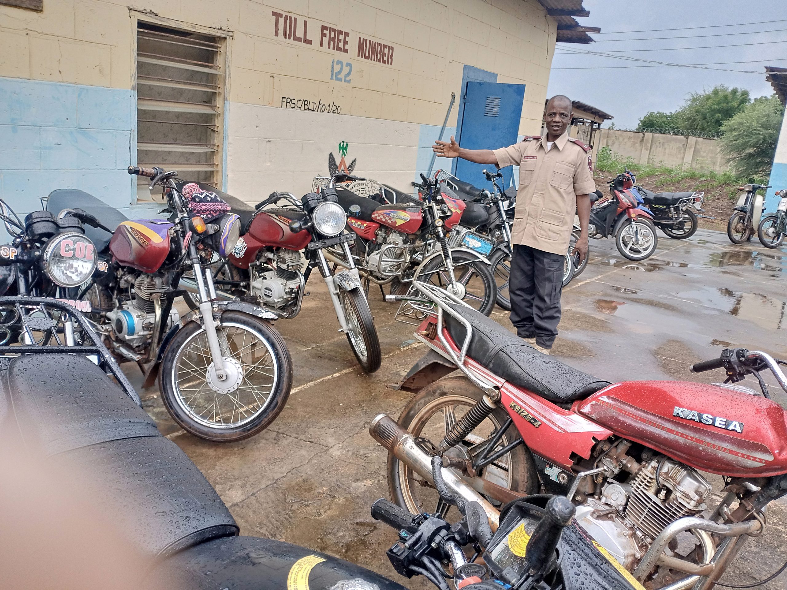 FRSC impounds 35 unregistered motorcycles in Sokoto