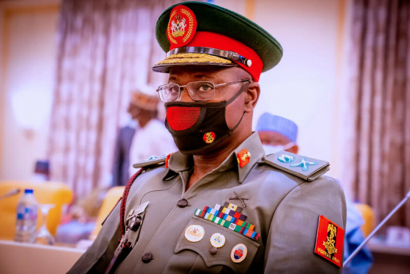 Lt.-Gen. Faruk Yahaya, the Chief of Army Staff (COAS)