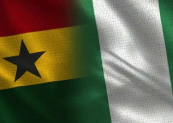 Ghanaian and Nigerian flag