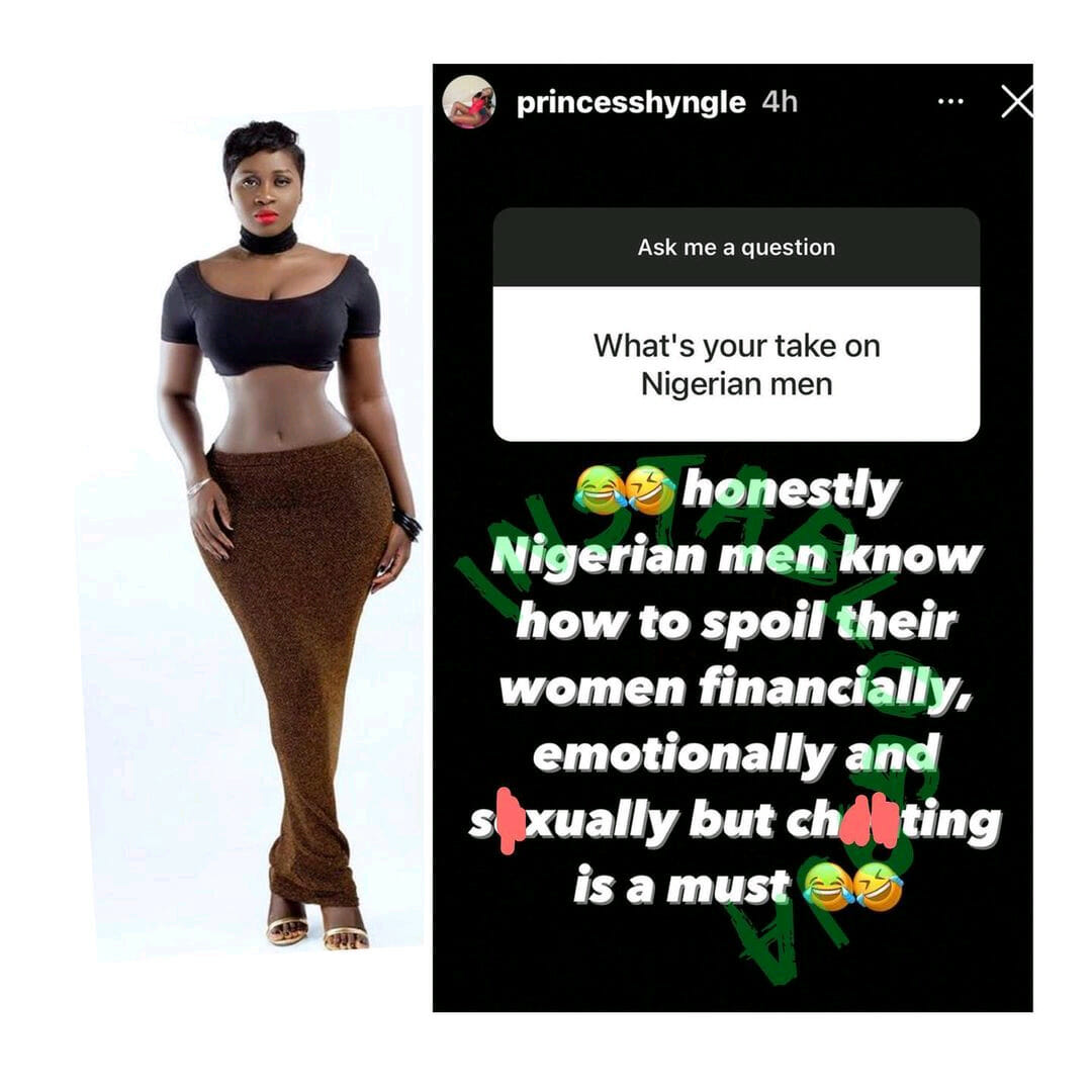 Controversial Actress Princess Shyngle Has Nice Words For Nigerian Men, But…