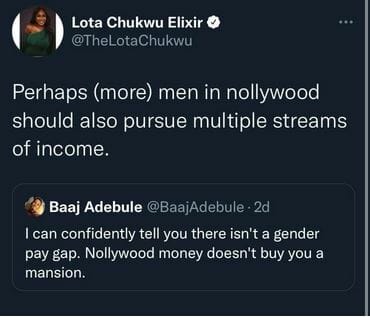 Lota Chukwu Advises Male Actors On How To Make More Money