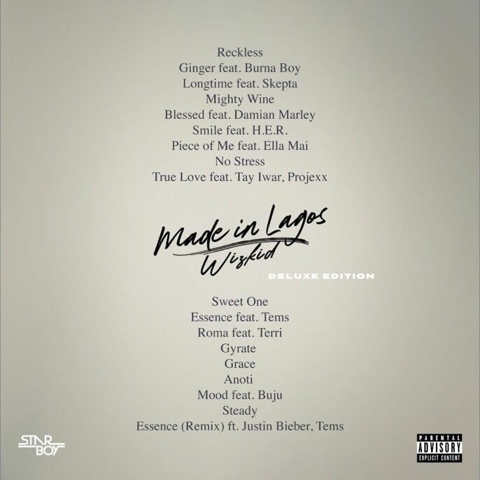 Wizkid Releases Tracklist For Deluxe Edition Of ‘Made In Lagos’ Album