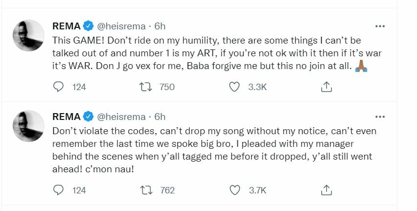 ‘Don’t Ride On My Humility’, Rema Attacks DJ Neptune Over New Song