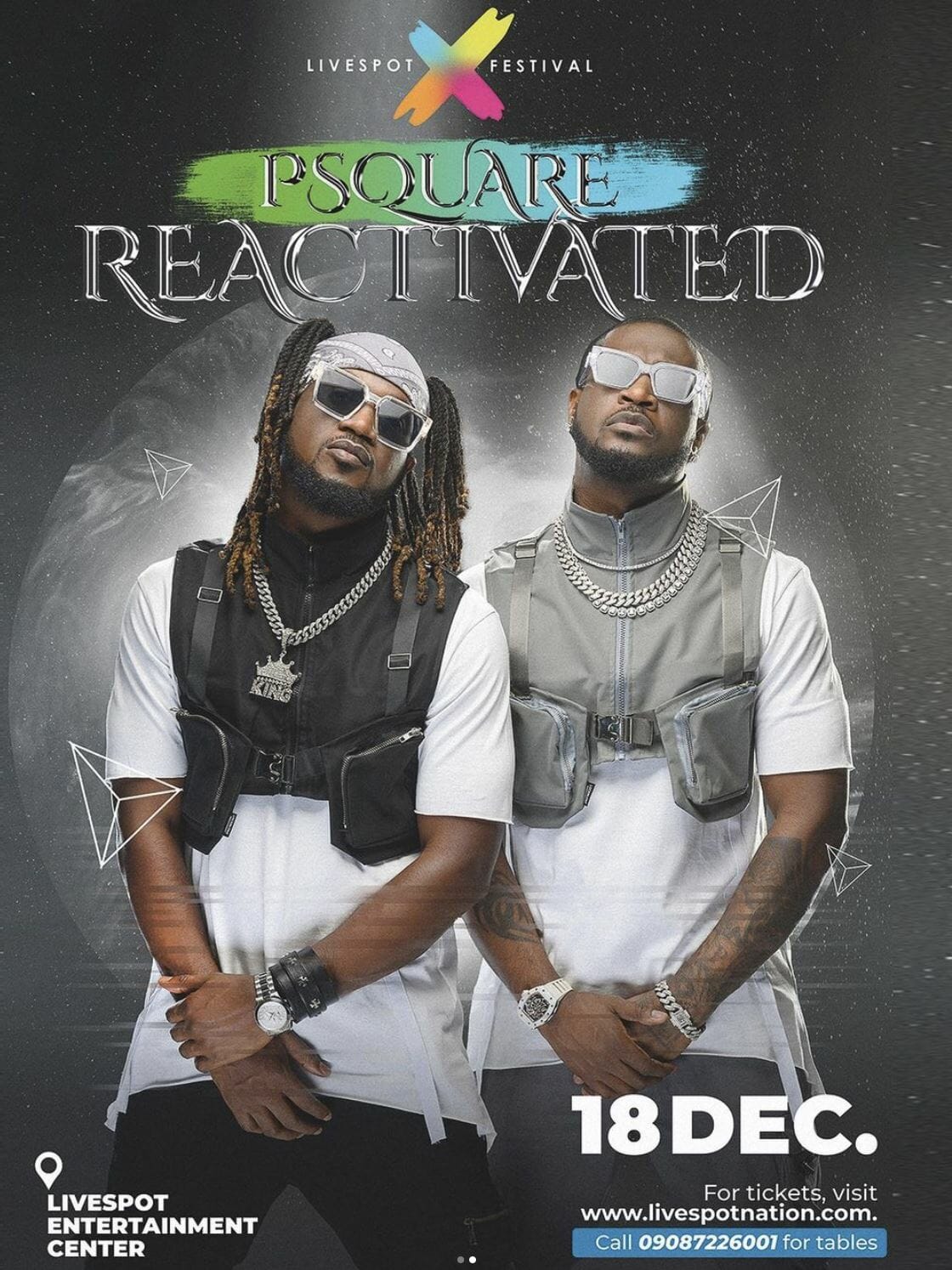 P-Square Duo To Deliver Legendary Performance At ‘Reactivated’ Concert In Lagos