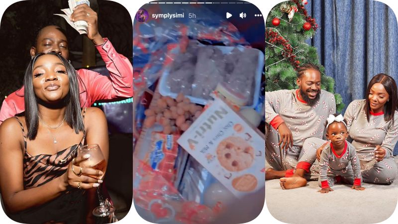 Singer Simi Gets Surprise Wedding Anniversary Gifts From Fans (Video)