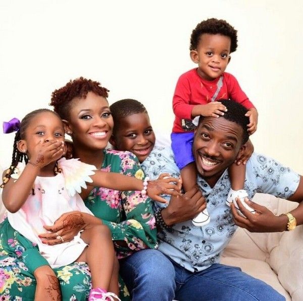 Kris Asimonye Ugboma with her family