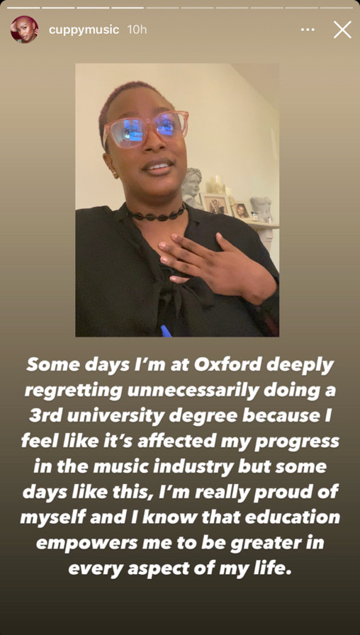 DJ Cuppy Laments Schooling At Oxford Affects Her Progress In Music (Video)