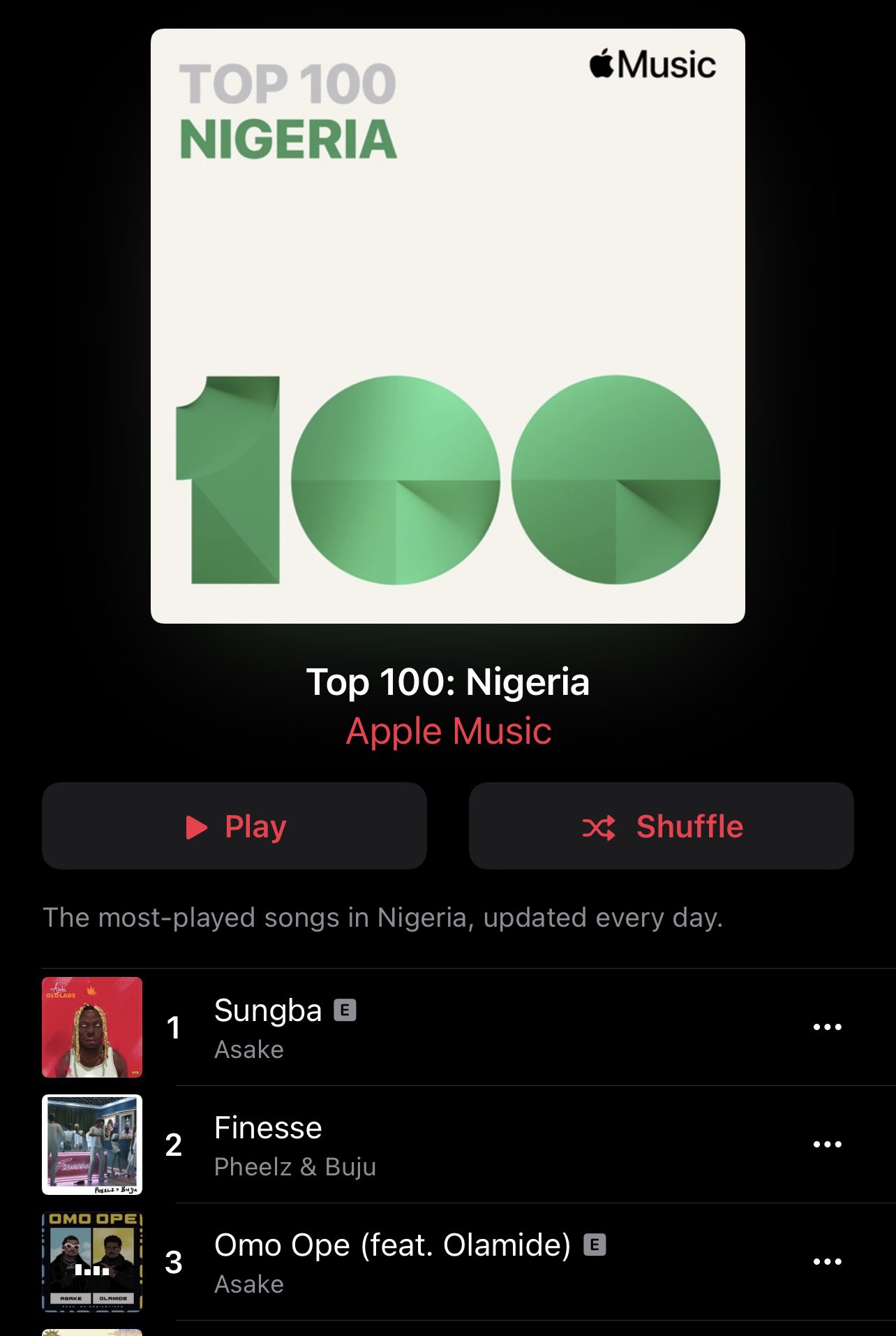 Olamide’s New Signee, Asake, Tops Apple Music Chart In Nigeria With Latest Club Bangers, ‘Sungba’, ‘Omo Ope’