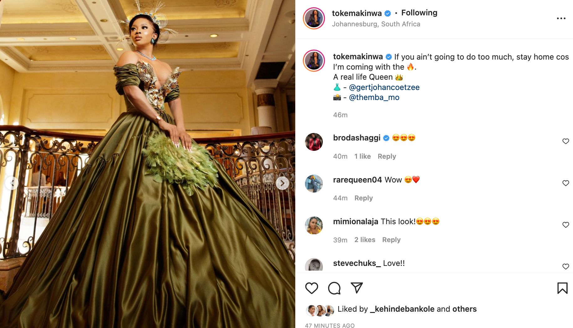 ‘I’m A Real-Life Queen,’ Toke Makinwa Says In Stunning Pictures