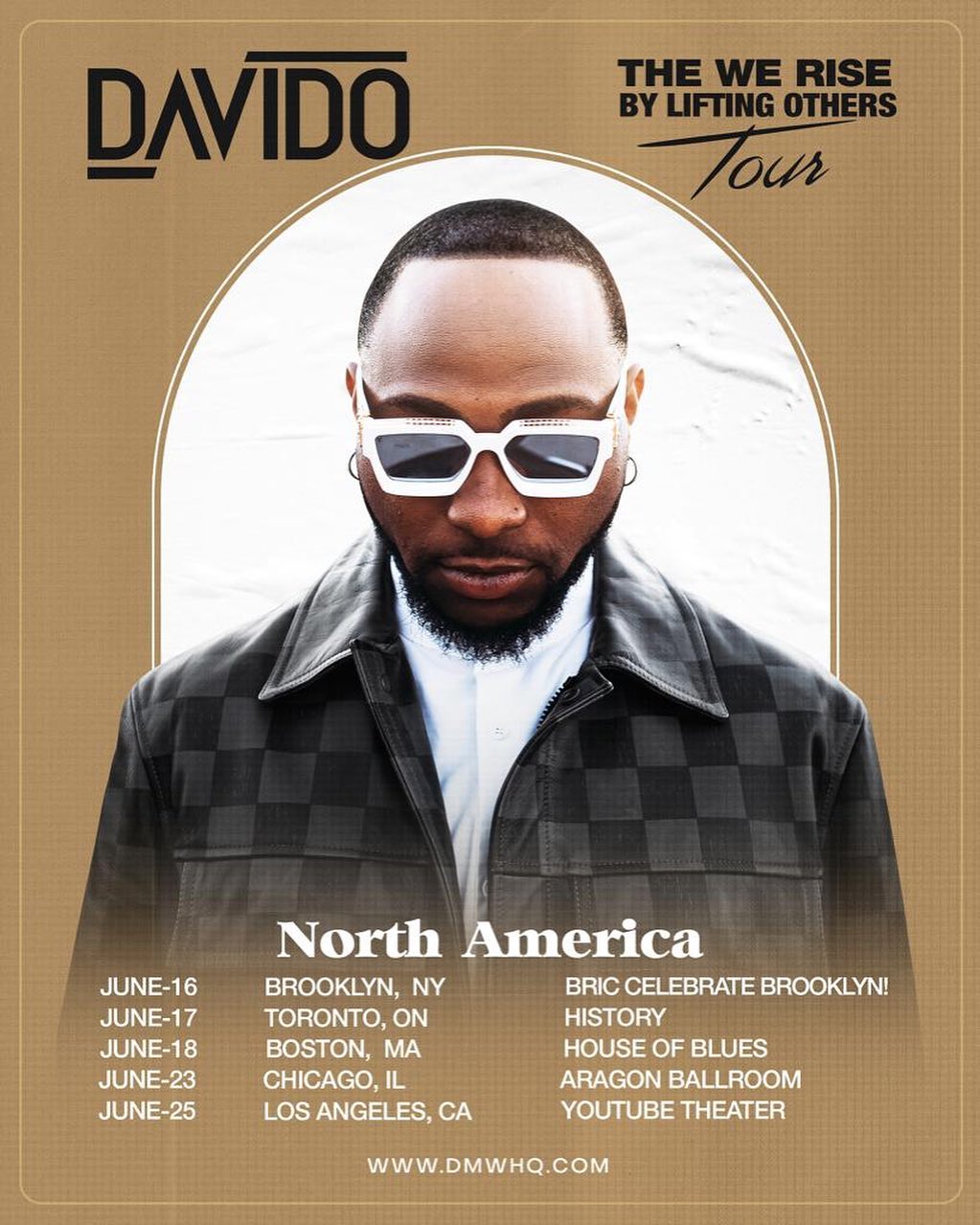 Like Adekunle Gold, Davido To Tour North America, Announces Dates