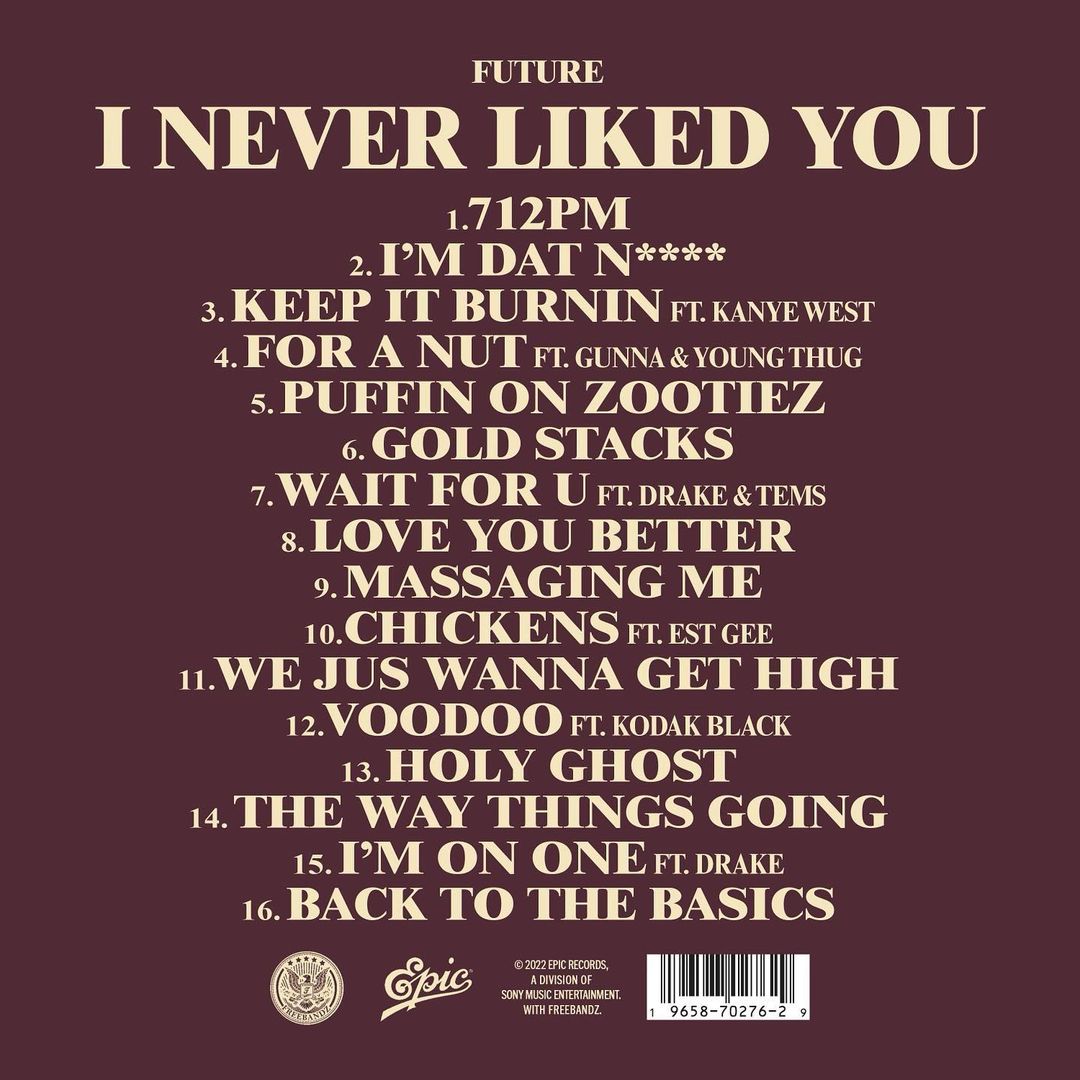 Tems Features On Rapper Future’s Upcoming Album, ‘I Never Liked You’