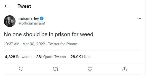 Naira Marley talking about weed