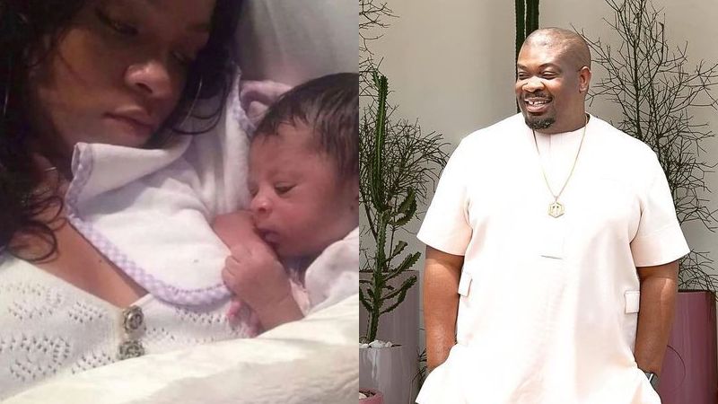 See Don Jazzy’s Reaction As Rihanna Welcomes Baby Boy