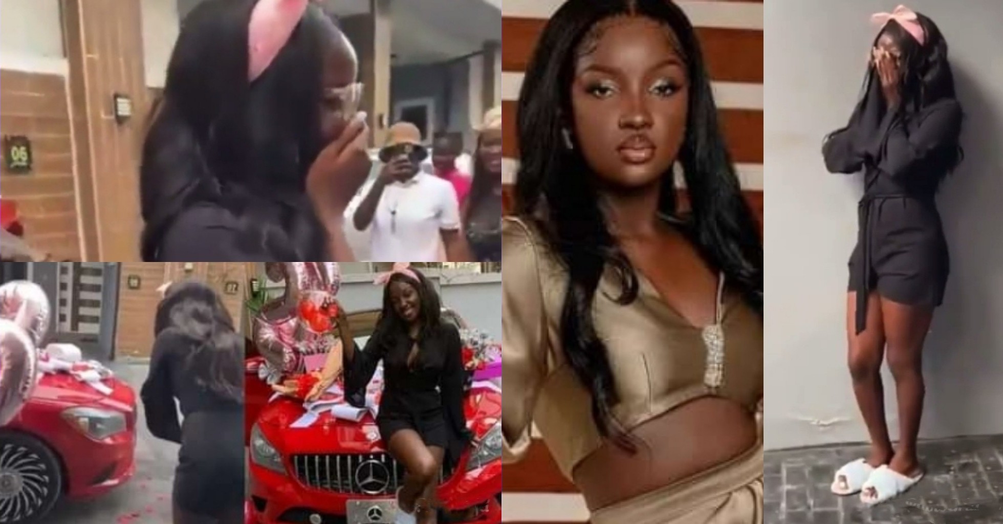 VIDEO: BBNaija's Saskay moved to tears after fans surprised her with a car as 23rd Birthday gift