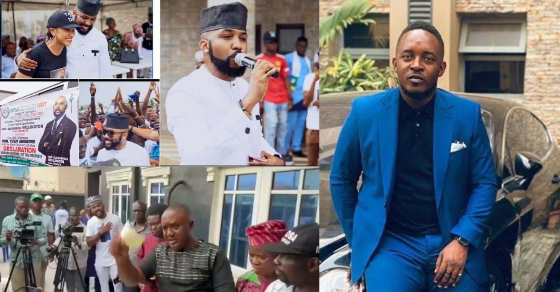 2023 Primaries: Adesua Etomi, M.I react as Banky W wins PDP’s Eti-Osa Federal Constituency ticket [VIDEO]