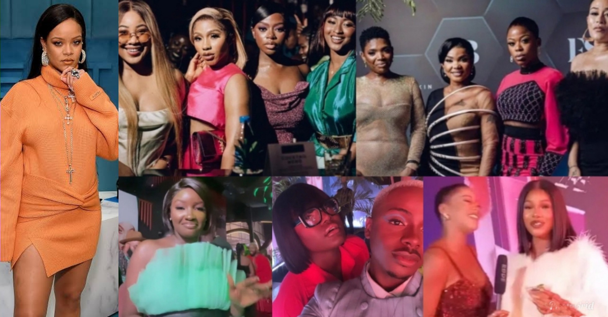VIDEO: Annie Idibia, Iyabo Ojo, BBNaija stars, others step out in style for Rihanna's Fenty launch in Lagos