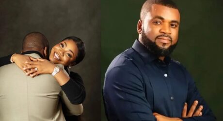 Pastor Blessed centers his sermon around his fiancee, Mercy Chinwo during Sunday service (video)