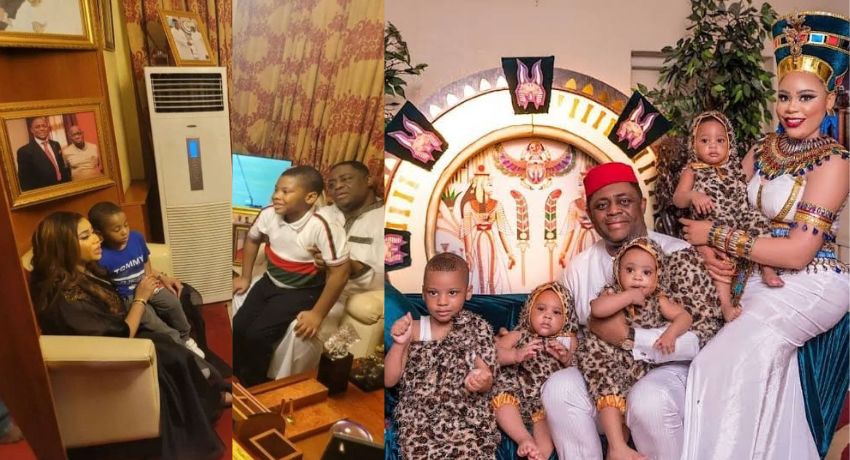 FFK elated as ex-wife, Precious Chikwendu visits his home after 2 years of separation