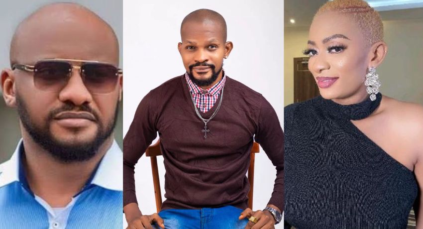 Uche Maduagwu writes open letter to Yul Edochie, leaks private chat he had with his first wife, May