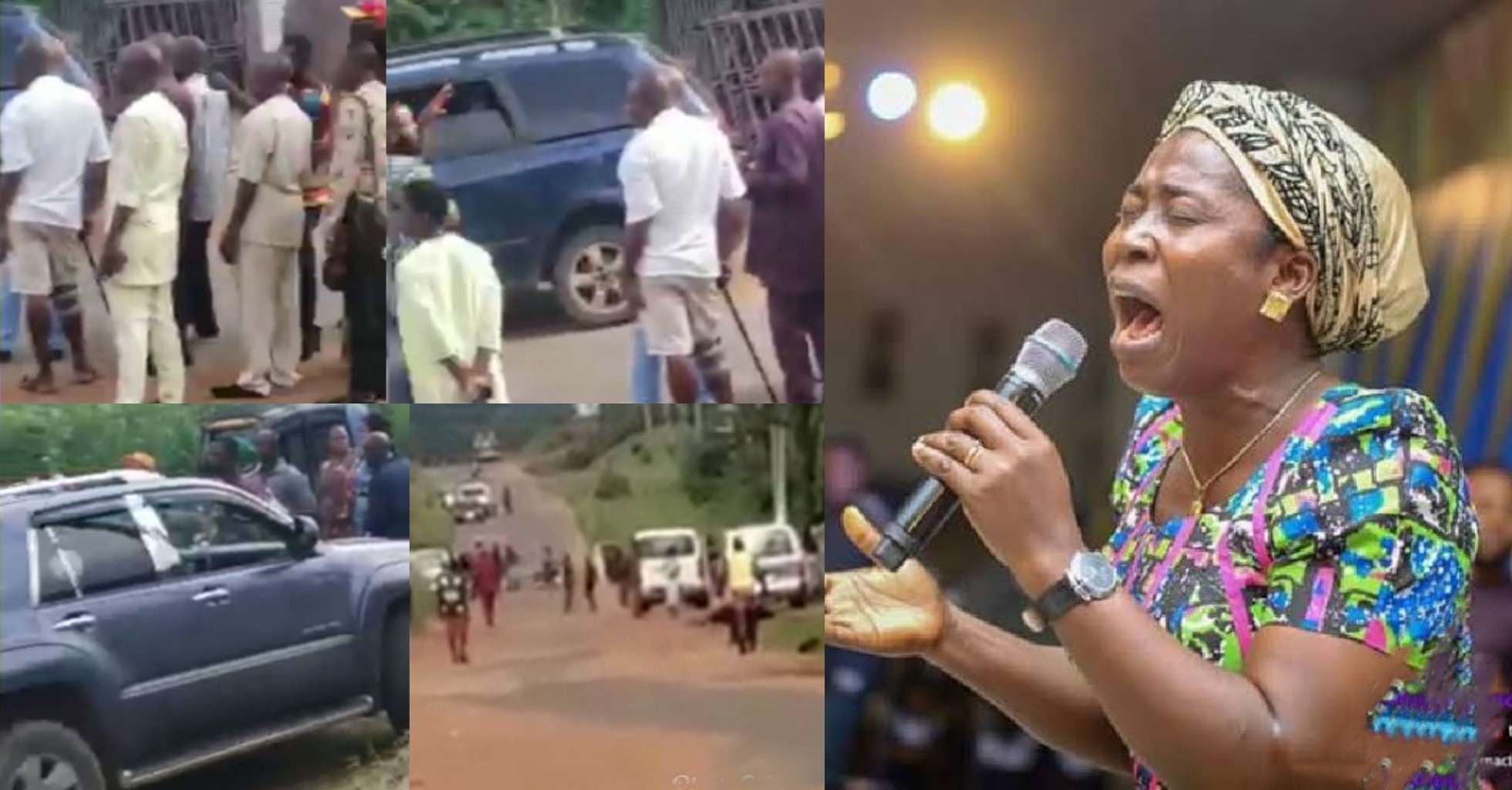 VIDEO: Travelers reportedly escape being kidnapped while heading for late Osinachi’s burial