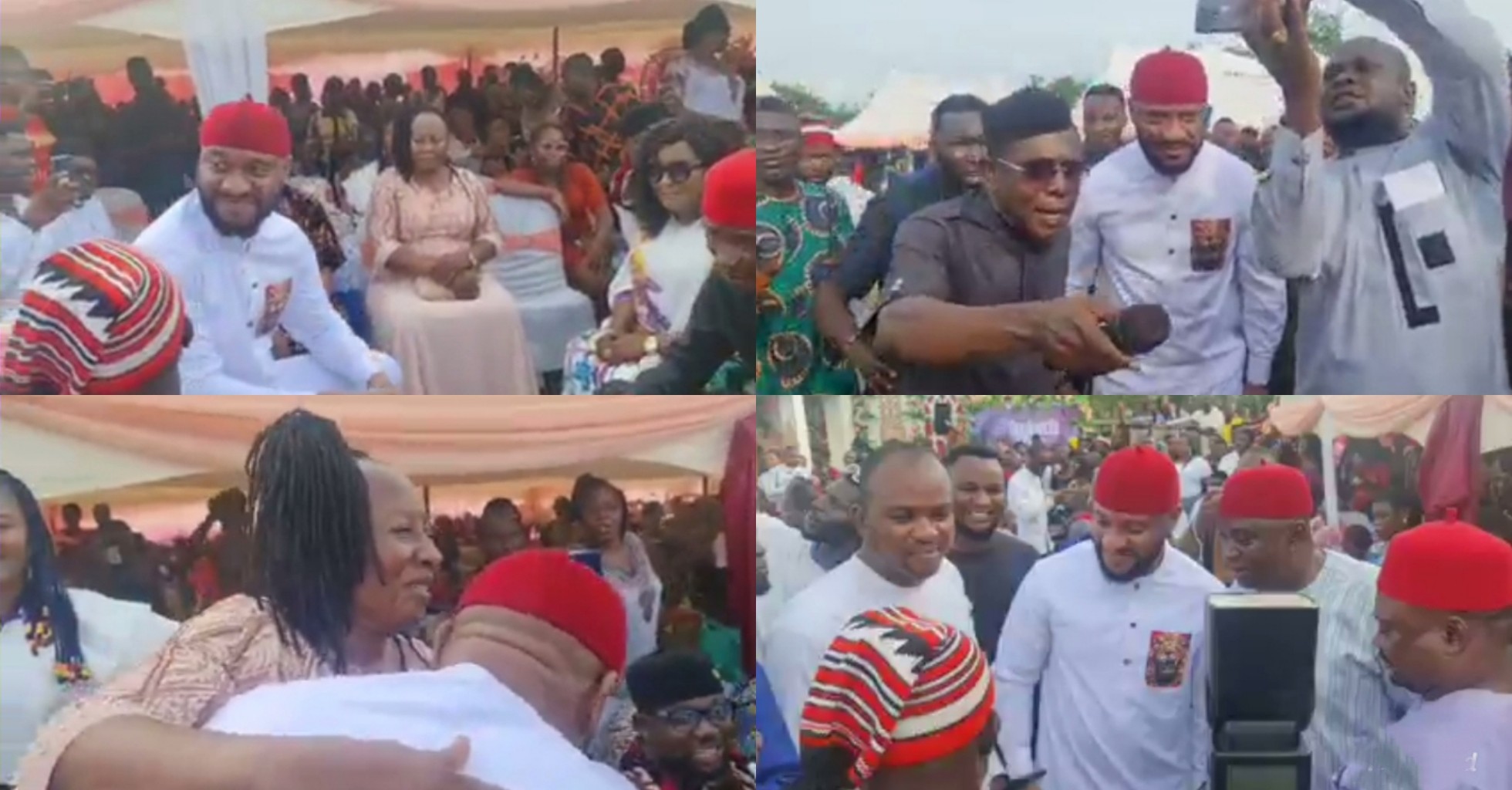VIDEO: Yul Edochie thanks Nkem Owoh, Patience Ozokwo, Ebele Okaro, fans for massive reception at an event
