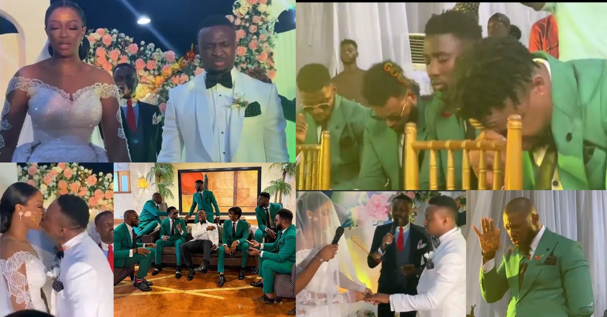 Final lap: Beautiful moments from Comedian Funnybone's white wedding [VIDEO]