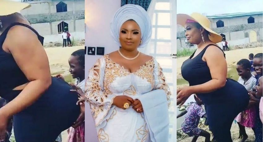 Actress Laide Bakare fires back at critics over video of kids playing with her backside