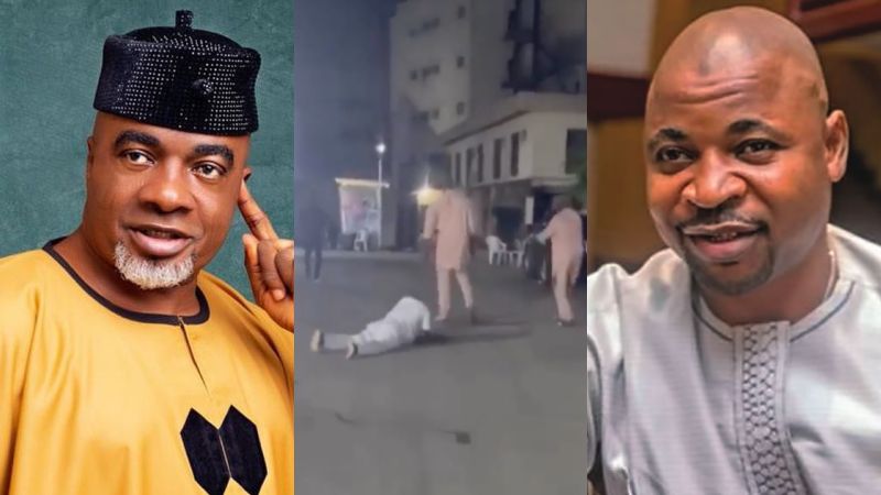 Legendary Actor Olaiya Igwe Rolls On The Floor To Appreciate MC Oluomo After Car Gift (Video)