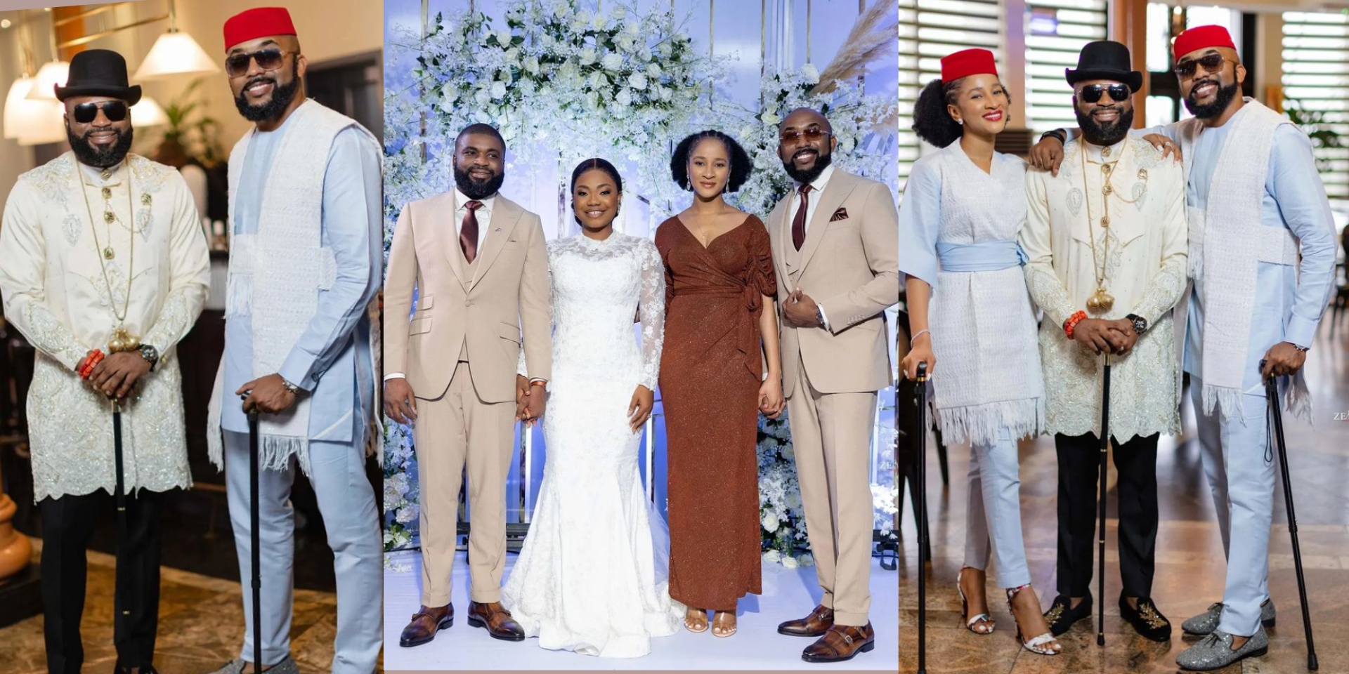 Mercy Chinwo's husband, Blessed offers special thanks to Banky W, Adesua over their vital role at his wedding