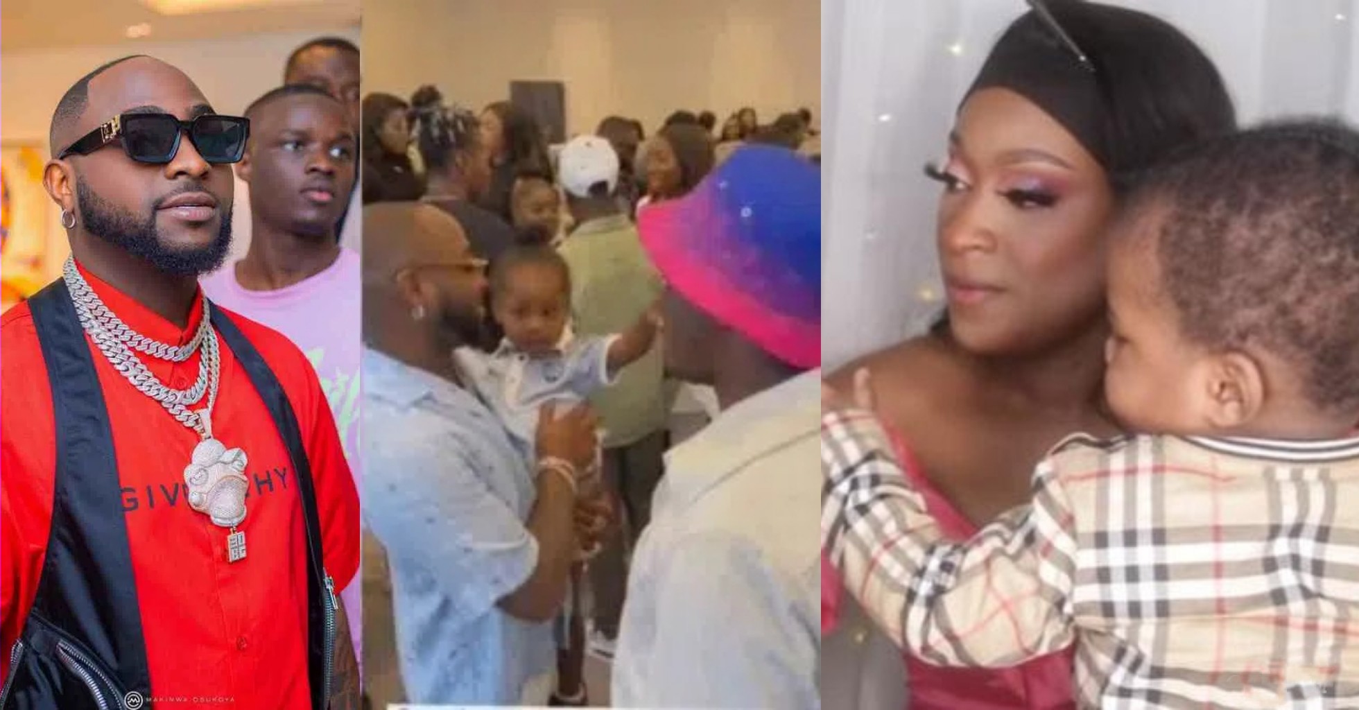 Davido stuns fans as he steps out for the first time with his fourth child, Dawson