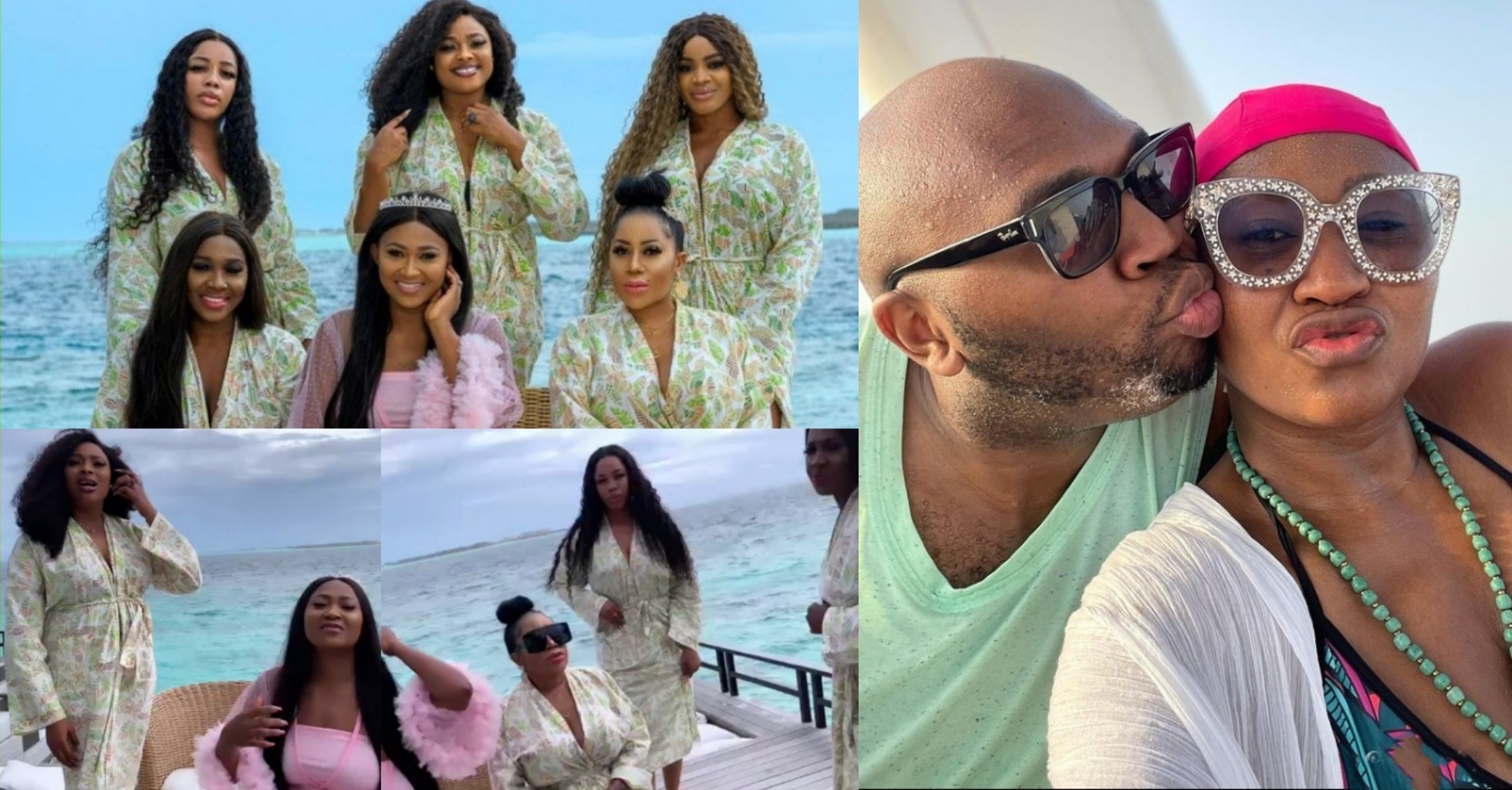 VIDEO: Uche Ogbodo, Moyo Lawal, others storm Mauritius for Actress Mary Njoku as she gets married again