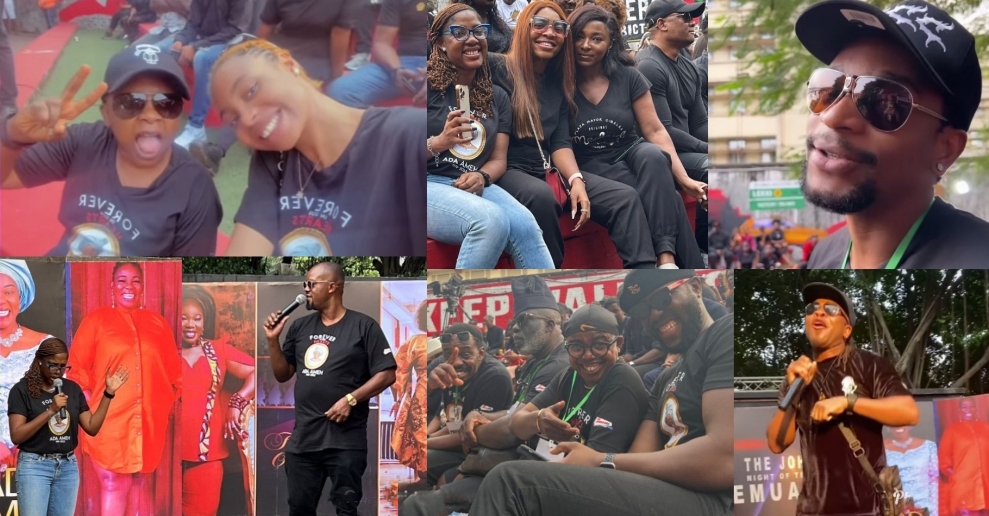 Ada Ameh: The Johnsons stars Aki, Charles Inojie, others hold night of tribute for late actress [VIDEO]