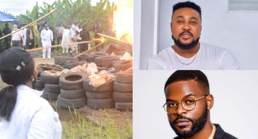 Nosa Rex, Falz, others react to NDLEA’s claims of burning cocaine worth N194bn