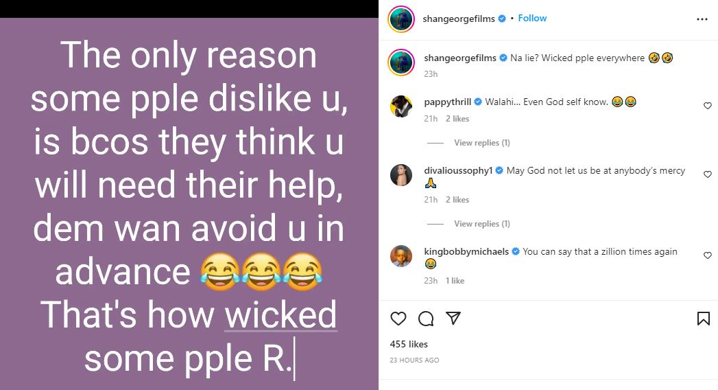 “Wicked people everywhere” – Shan George breaks silence after being dragged by colleague , Halima Abubakar