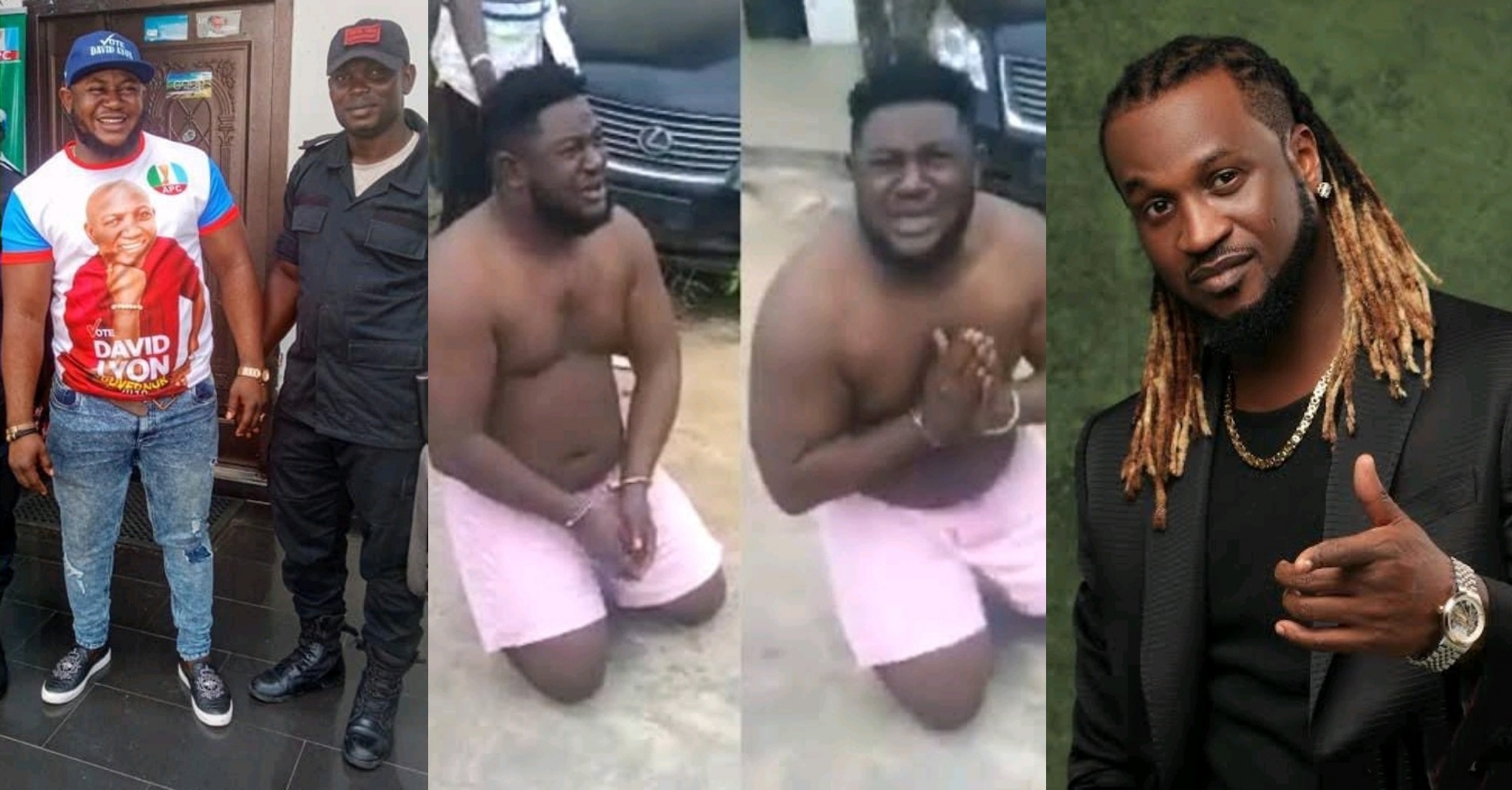 Rudeboy reacts to moment Bayelsa big boy 'Lion' was arrested after his last kidnap attempt in Abuja [VIDEO]