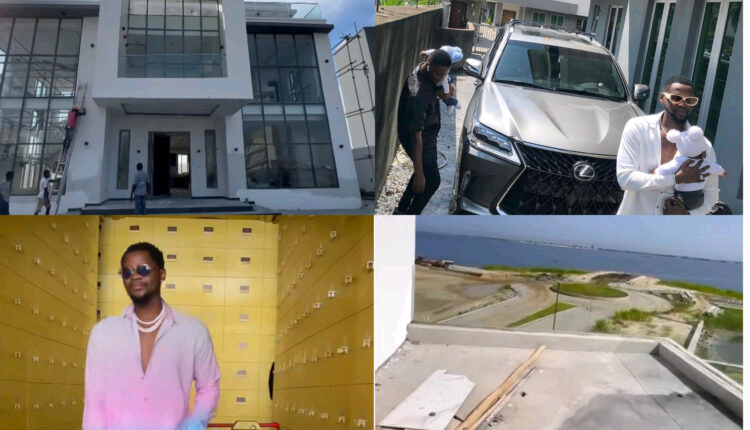 VIDEO: 'This is for my wife and kids' - Kizz Daniel builds new mansion on the seaside, announces new single