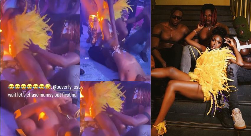 VIDEO: Actress Beverly Osu dazed as male strippers thrill her with erotic dance moves at 30th birthday party