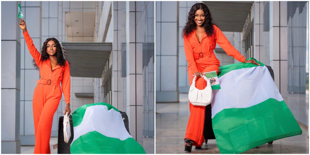 Miss Globe finals 2022: Nigeria's Representative Egunyinka Oluwatosin departs for Albania