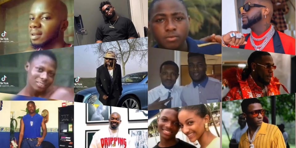 Never give up on your dream – Nigerians get emotional over video compilation of celebrities’ throwback photos
