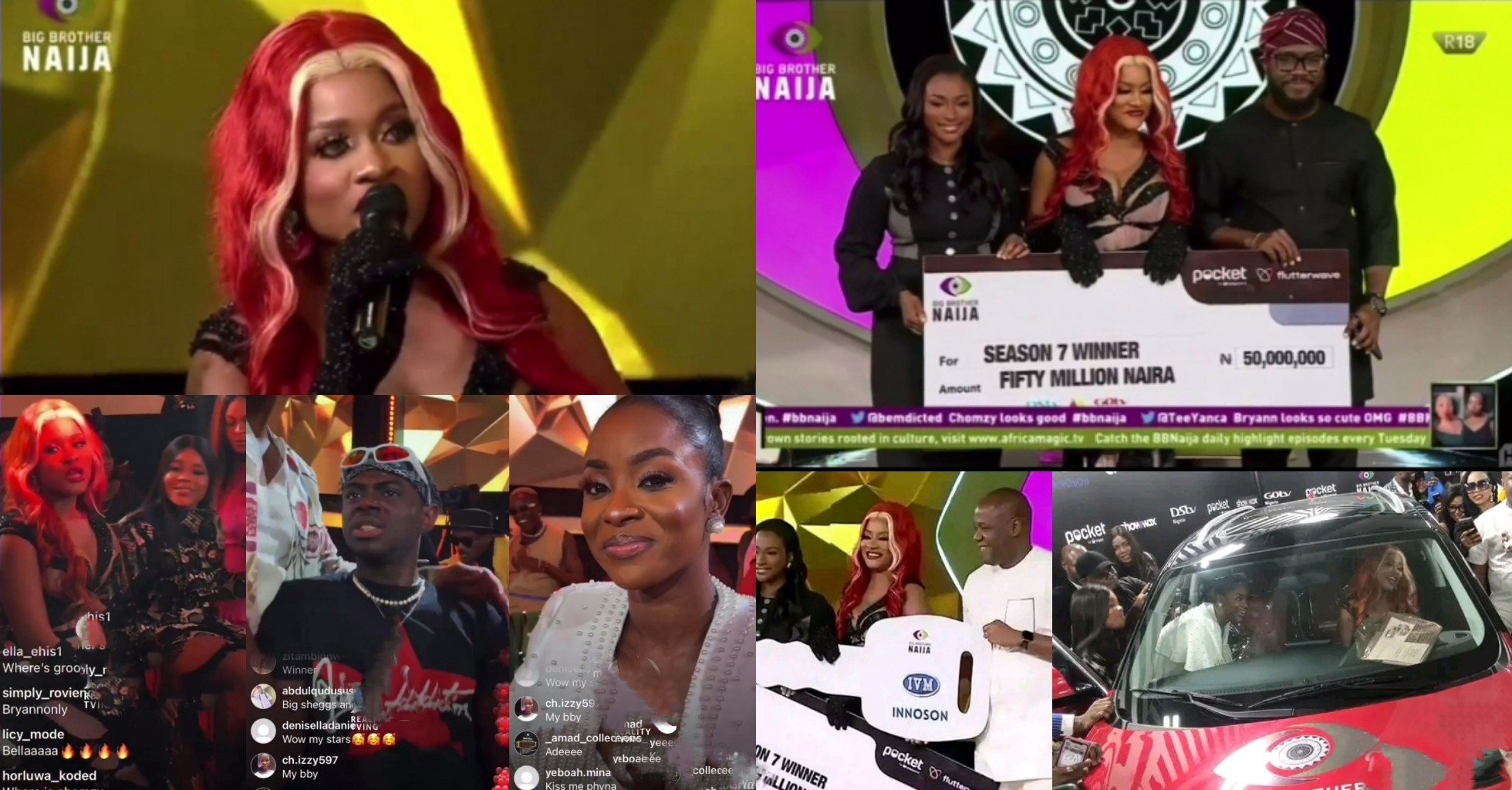 VIDEO: Excitement galore as BBnaija season 7 winner Phyna receives N50m cash prize, car, other items
