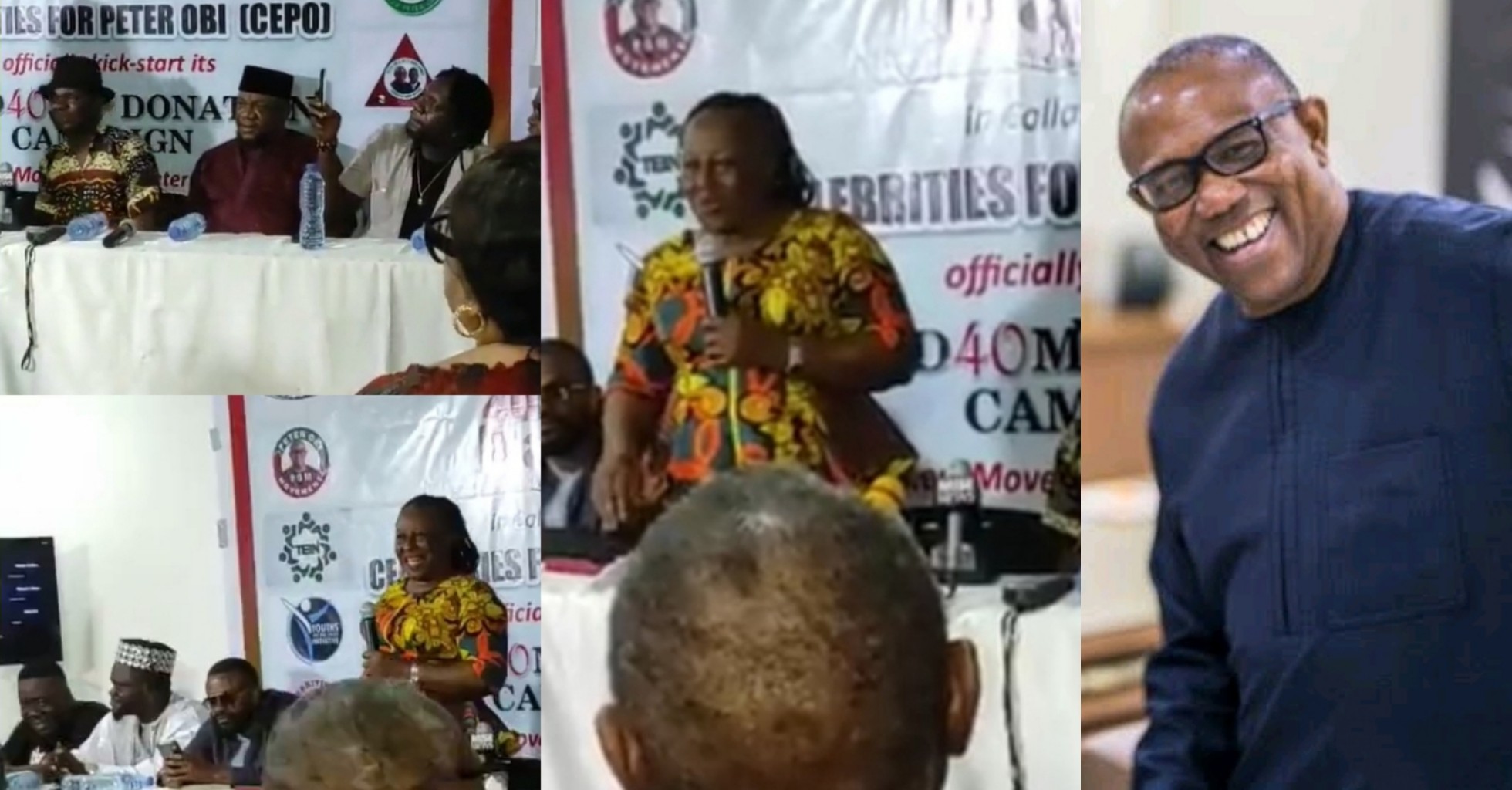 VIDEO: Patience Ozokwo, Mr Ibu, others endorse Peter Obi; launch 'Fund40MB Donation Campaign’