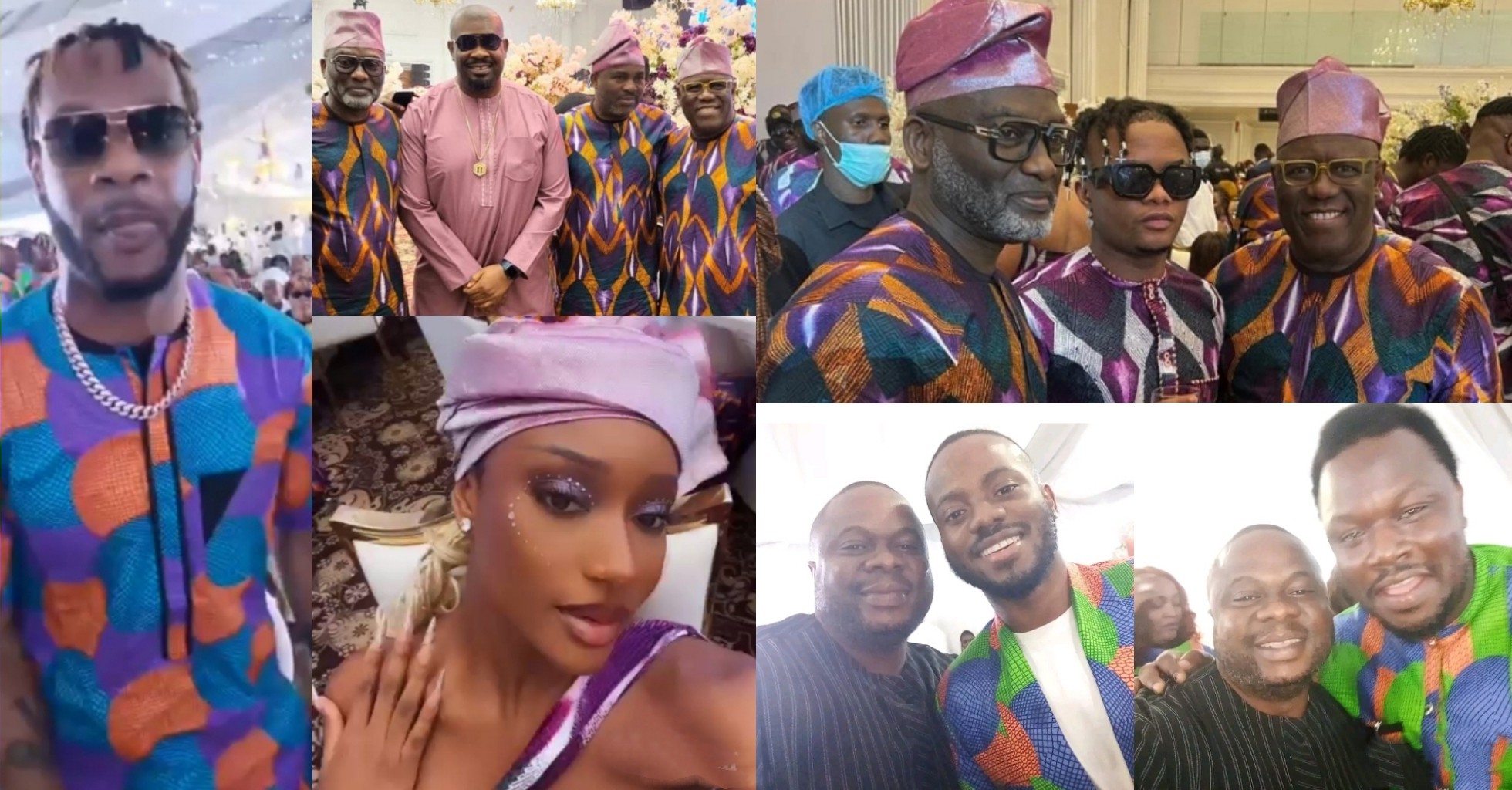 VIDEO: Ayra Starr, Keke Ogungbe, others step out in Aso Ebi to Don Jazzy and D'prince' mother's burial