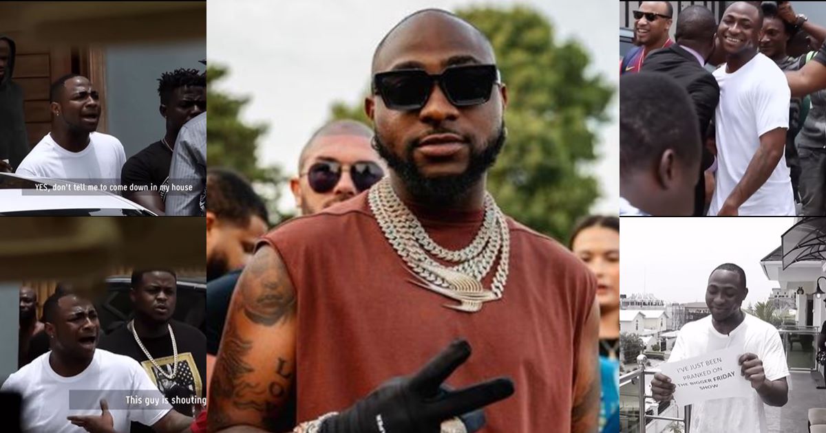 Old prank video of Davido raging after being accused of not showing up for show after payment stirs reactions