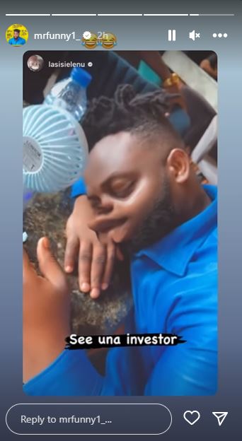 “See una investor” – Lasisi Elenu teases as he shares laughable video of Sabinus, he reacts